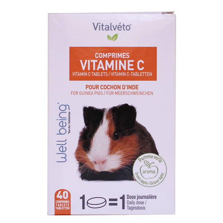 C-vitamiini 40 tbl pieneläimet Vitalveto - Pieneläinten lisäravinteet - 038037 - 1