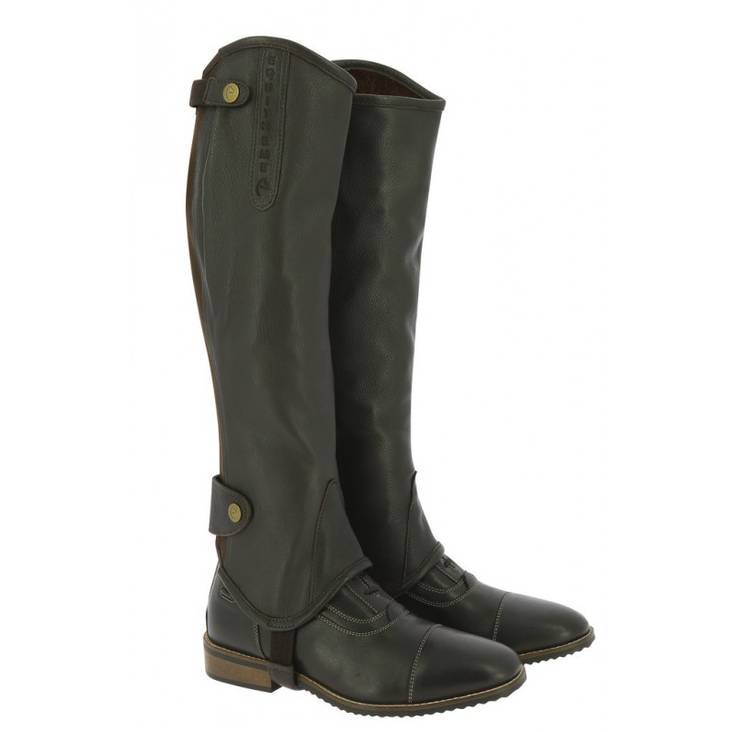 Chapsit nahkaa Soft musta Equitheme - Saappaanvarret ja chapsit - 027797 - 1