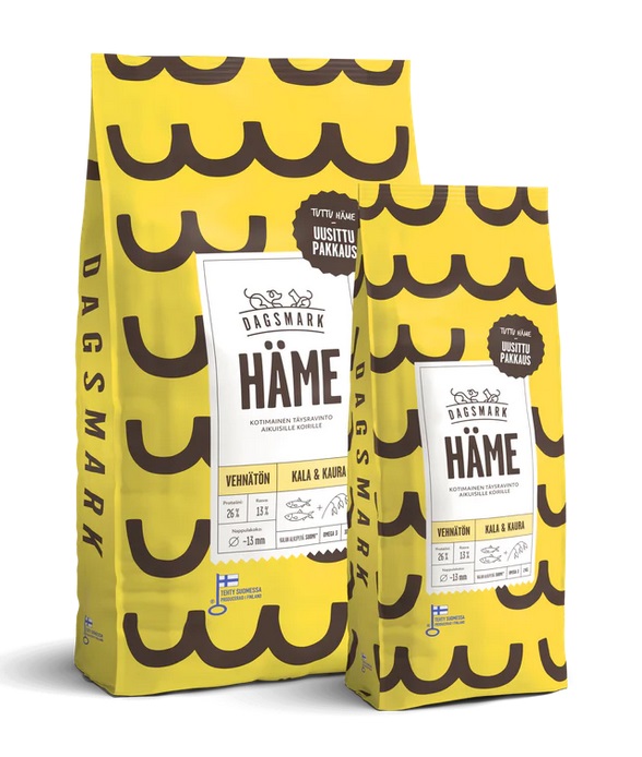 HÄME kala ja kaura Dagsmark - Koiran kuivaruoat aikuisille koirille - 013877 - 5