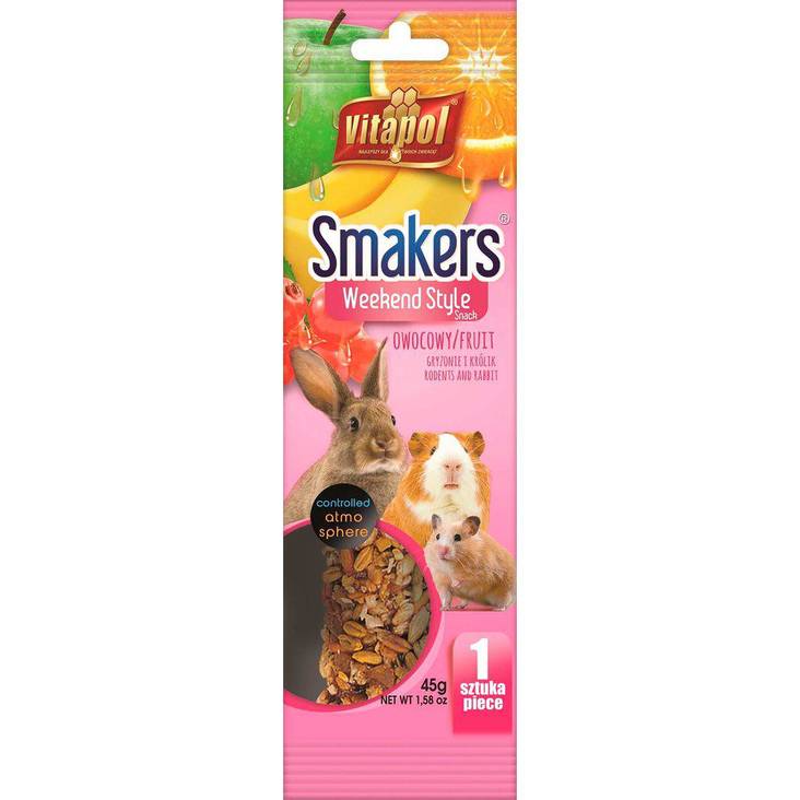 Hedelmäherkku Smakers Weekend Style 45g Vitapol - Pieneläinten herkut ja namipalat - 037607 - 1