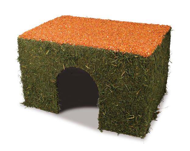 Heinätalo porkkanakatto L 37x24x21cm JR - Pieneläinten pesät ja pedit - 004127 - 1