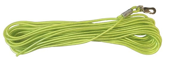 Jälkiliina muovitettu 15m 4mm lime PN - Jälki-, koulutusliinat, kapulat - 023787 - 1