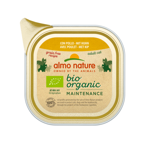 Kana 85g Almo Nature Bio Organic Grain Free - Aikuisten kissojen säilykkeet - 024717 - 1