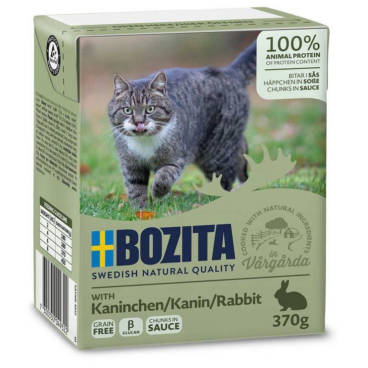 Kani 370g kastike Bozita Cat - Aikuisten kissojen säilykkeet - 004547 - 2