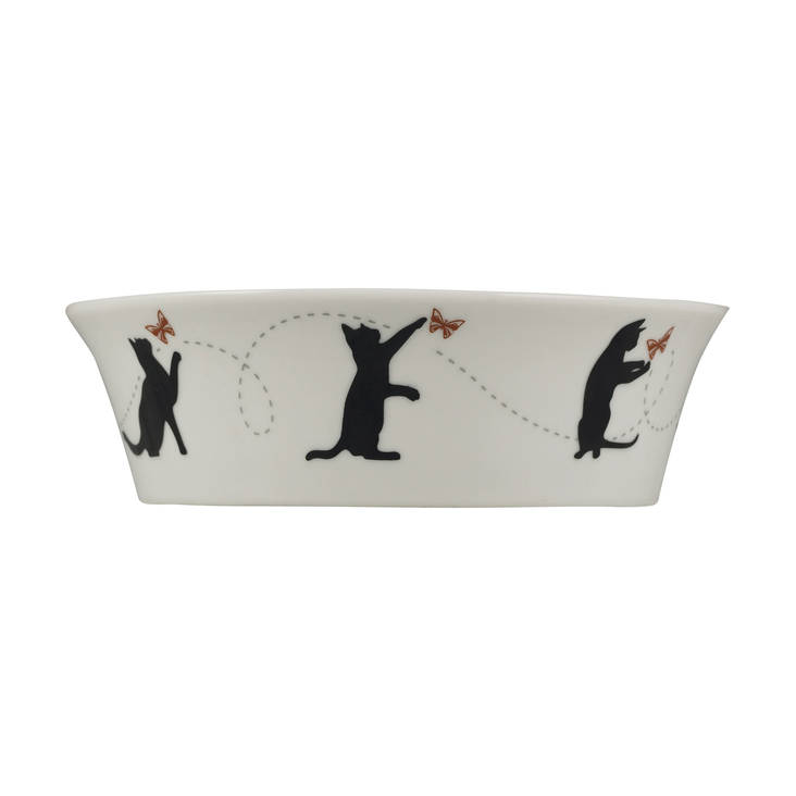 Keramiikkakuppi Mono 300ml musta-valkoinen Mason Cah - Kissan keramiikkakupit - 034907 - 1