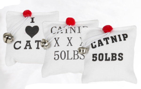 Kissanminttupussi 8cm tupsu+kello Tujoma - Kissan pehmolelut - 008827 - 1