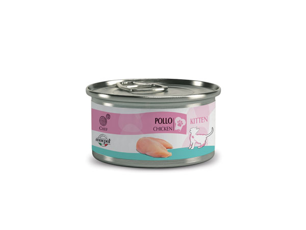 Kitten Kana 80g kissanpennun täydennysravinto CHEF marpet - Kissanpennun säilykkeet ja kasvatusruoat - 025857 - 1