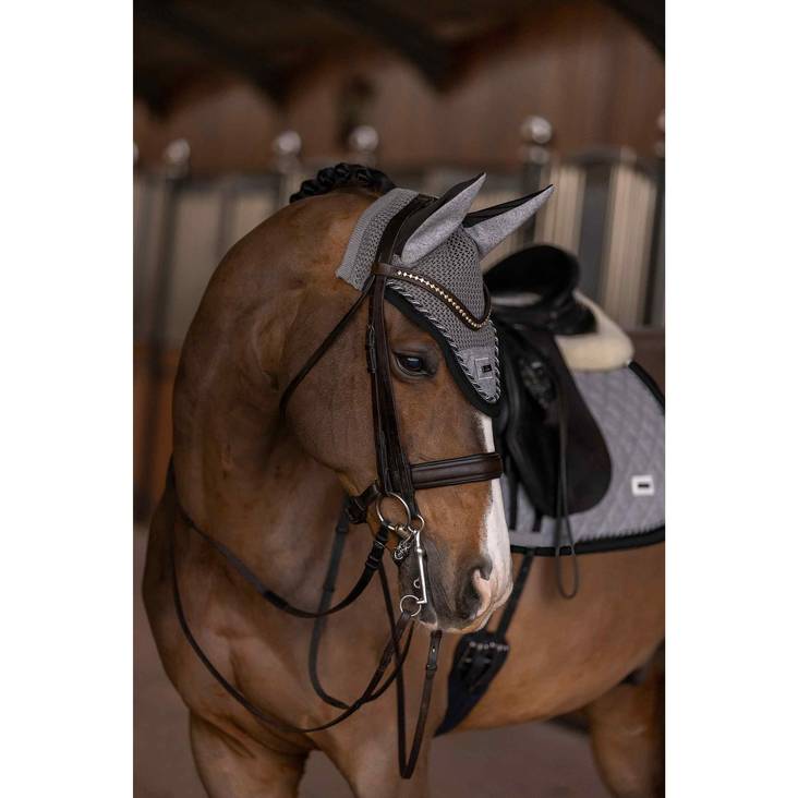 Korvahuppu Francis harmaa HV Polo - Ratsuhevosen huput ja korvapallot - 031667 - 1