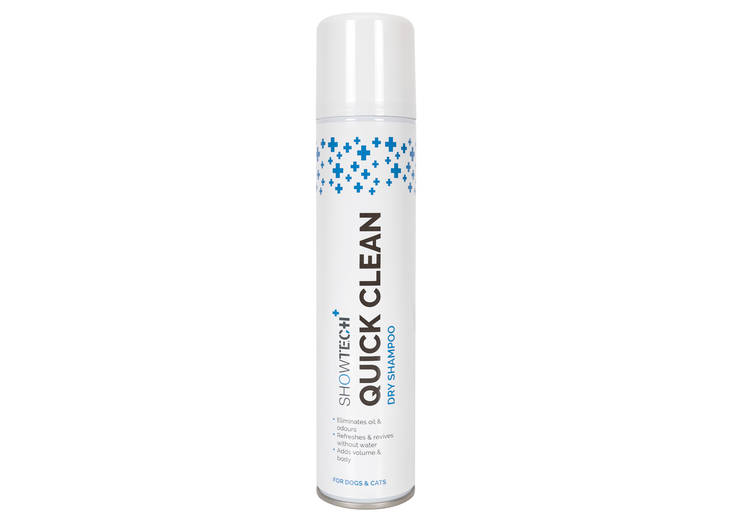 Kuivashampoo Quick Clean 200ml Show Tech - Koiran puhdistusliinat ja kuivapesu - 028017 - 1