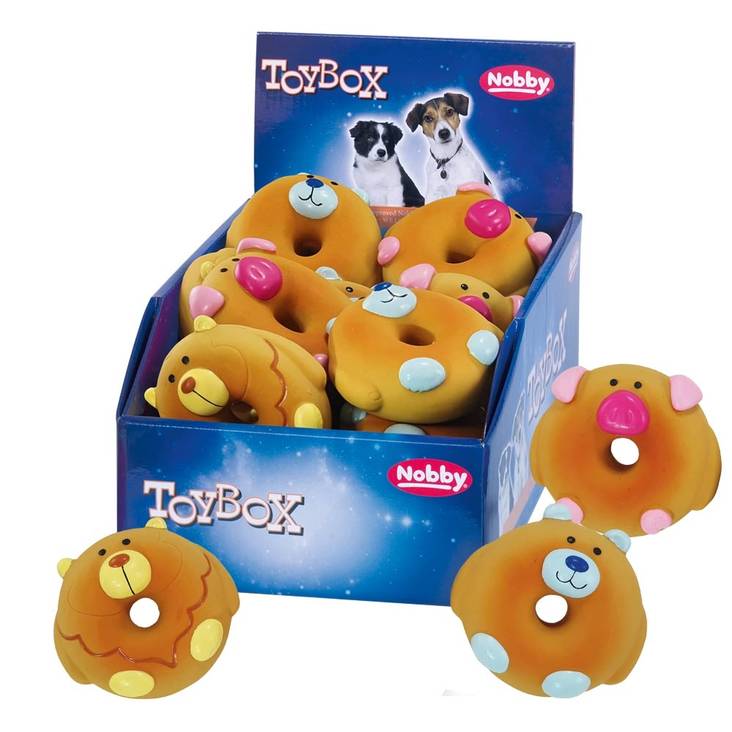 Latexdonitsi 8,5cm mix Nobby - Koiran vinyyli-, latex- ja valolelut - 031527 - 1