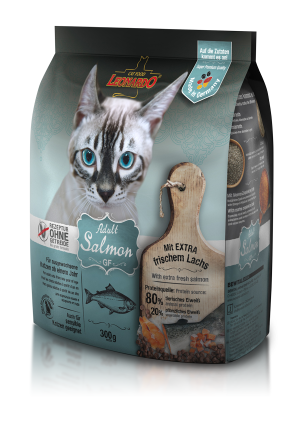Cat Adult Salmon Grain Free Leonardo Cat Food - Kissan kuivaruoat aikuisille kissoille - 010347 - 1