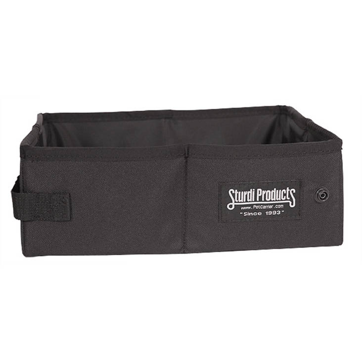 Matkavessa kissalle Sturdi Box 1,9L 20x13x10cm musta kokoontaitettava - Kissan avovessat - 014207 - 1