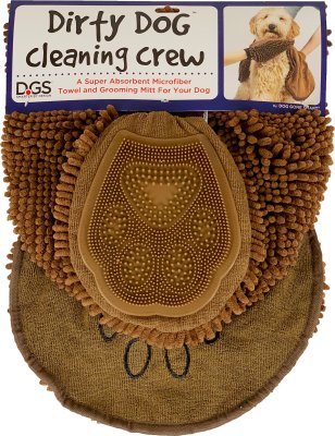Mikrokuitu Cleaning Crew set ruskea DGS - Koiran pyyhkeet ja kuivatusmanttelit - 026887 - 1