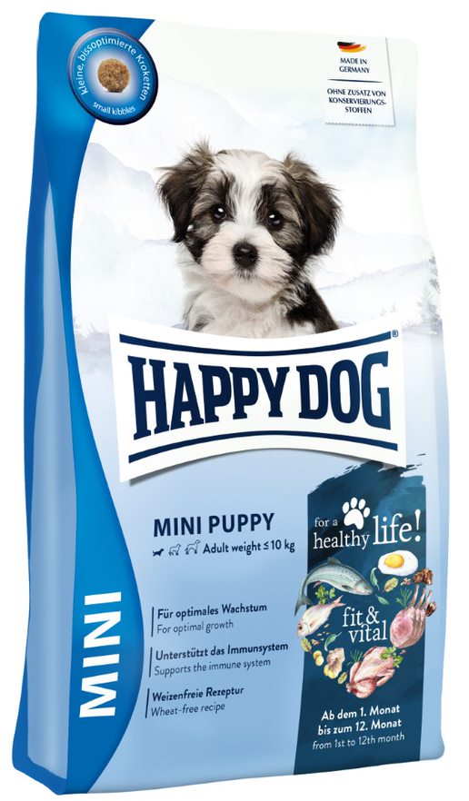 Mini Puppy Fit & Vital Happy Dog - Kuivaruoat pennuille ja kasvatukseen - 035957 - 1