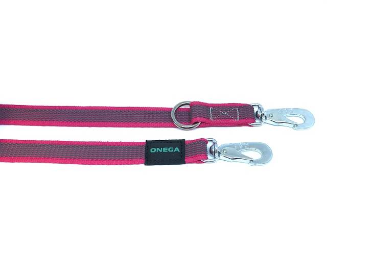 Monitoimitalutin grip BGB-lukolla 20mm/2,5m fuxia Onega - Koiran Grip -taluttimet - 030377 - 1