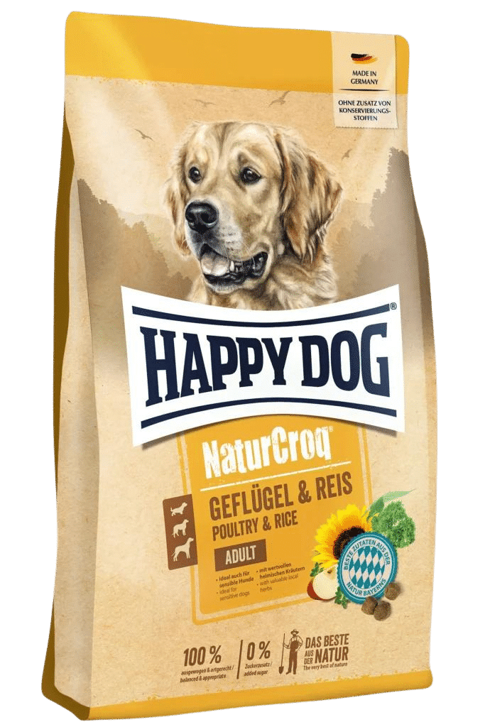 NaturCroq Geflügel & Reis (siipikarja-riisi) 11kg Happy Dog - Koiran kuivaruoat aikuisille koirille - 017777 - 2