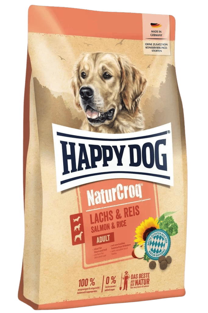 NaturCroq Lachs & Reis (lohi-riisi) 11kg Happy Dog - Koiran kuivaruoat aikuisille koirille - 033547 - 1
