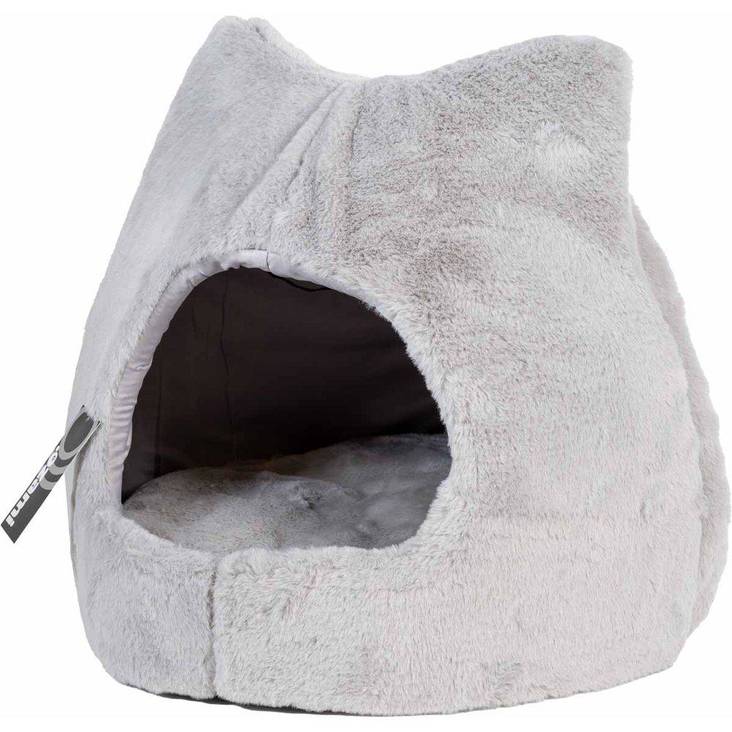 Pesäiglu korvilla 45x45x42cm harmaa OZami - Kissan pesä-, iglu- ja riippupedit - 037597 - 1