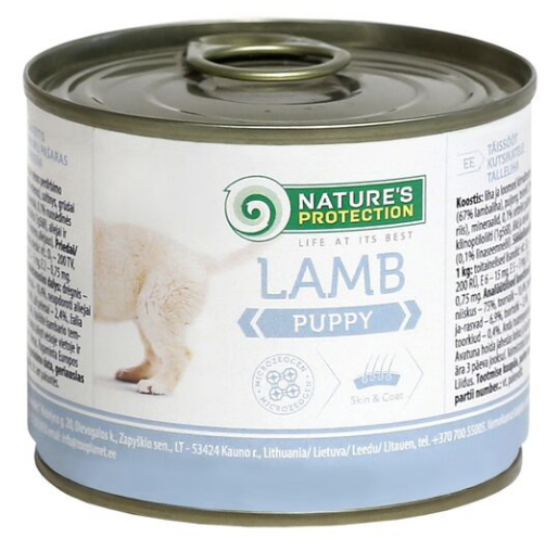 Puppy lammas 200g Nature's Protection - Säilykeet pennuille ja kasvatukseen - 033027 - 1