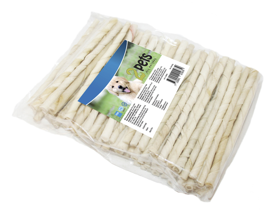 Purutikku 12cmx8mm 100kpl valk 2Pets - Koirien puruluut - 015997 - 1