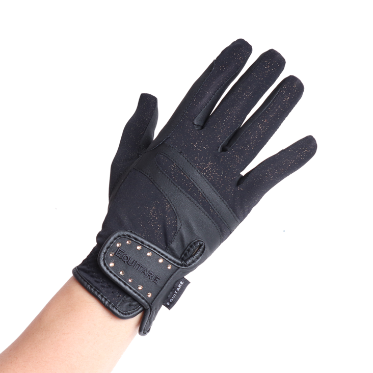 Ratsastushanskat Light Diamond XS - XL mustat Equitare - Ratsastushanskat - 018397 - 1