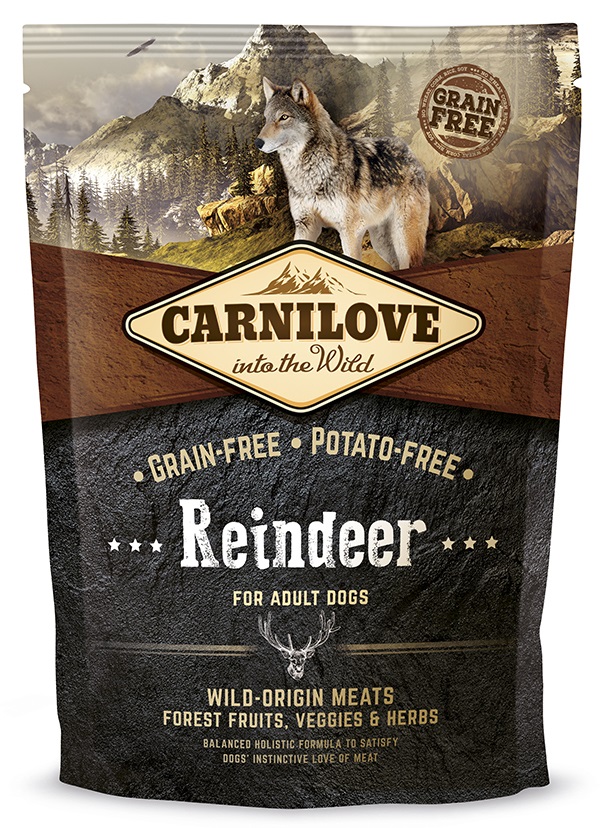 Reindeer Grain Free Carnilove Dog - Koiran kuivaruoat aikuisille koirille - 031737 - 1