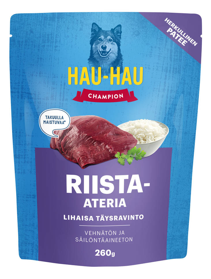 Riista ateria 260g Hau Hau Champion - Koiran säilykkeet aikuisille koirille - 029817 - 1