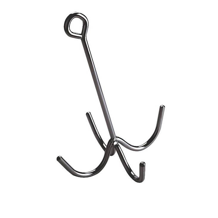 Ripustuskoukku metallia neljä haaraa 29cm Ekkia - Hevosen varusteiden hoito ja puhdistus - 019167 - 1