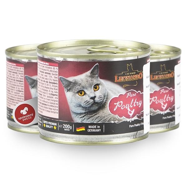 Siipikarja Pure Poultry 100% Leonardo - Aikuisten kissojen säilykkeet - 036127 - 1