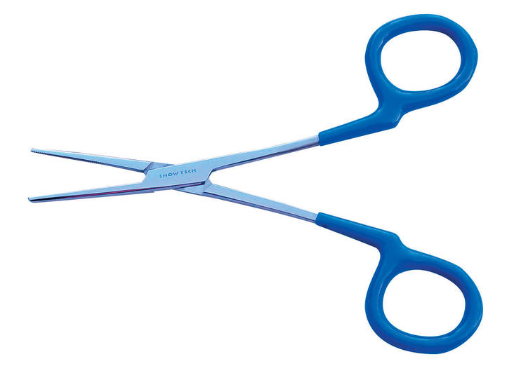 Suorat pihdit korvakarvojen nypintään sininen 15cm Show Tech - Koiran nypintä ja trimmaustalkit - 021847 - 1