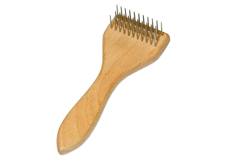 Takkuhara Saint Roch 3 rivinen metalli / puuvarsi Show Tech - Koiran pohjavillan- ja takunpoistajat - 009337 - 1