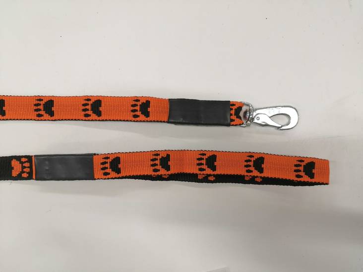Talutin BGB-lukolla 20mm/2m tassu oranssi-musta Fox Dog Sports - Jälki-, koulutusliinat, kapulat - 023427 - 1