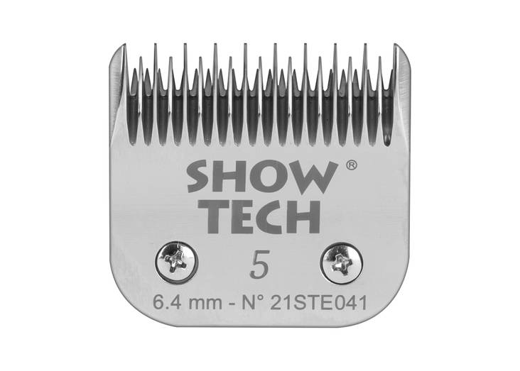 Terä 5 6,4mm teräs/kromi Show Tech - Koiran trimmauskoneet ja terät - 032477 - 1