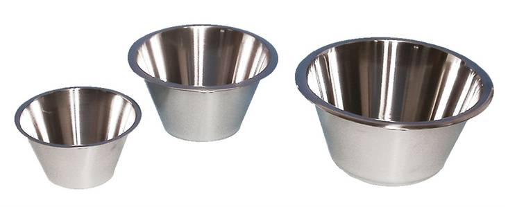 Teräskuppi S 1,0L korkea Lexi baariin - Koiran metallikupit ja telineet - 013017 - 1