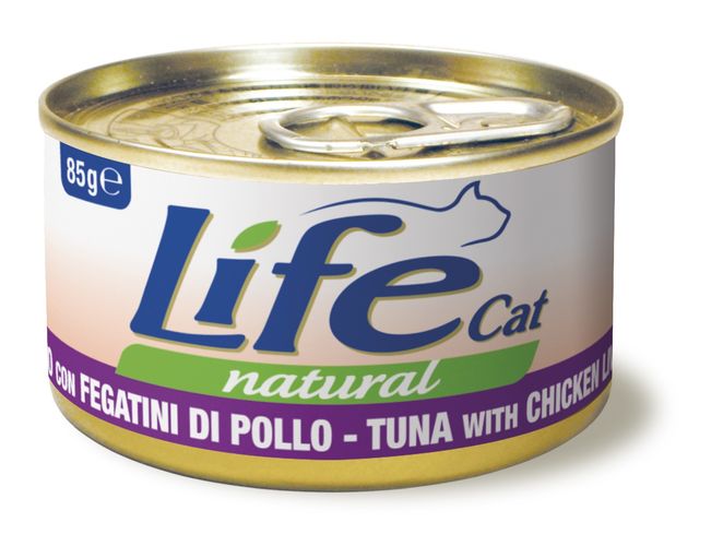 Tonnikala Kananmaksa 85g prk LifeCat - Aikuisten kissojen säilykkeet - 014197 - 1