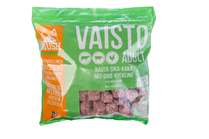 Vaisto VIHREÄ 3kg pullat MUSH - Pakaste täys- ja täydennysravinnot - 008447 - 1