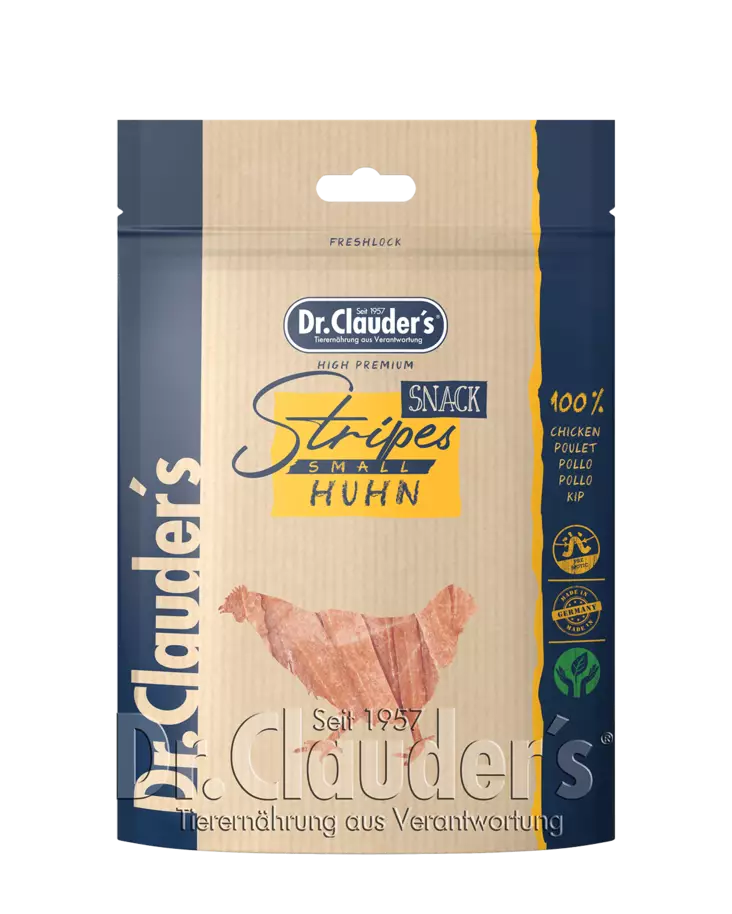 Kana Snack Stripes S 80g Dr. Clauder's - Koiran herkut ja makupalat - 043507 - 1