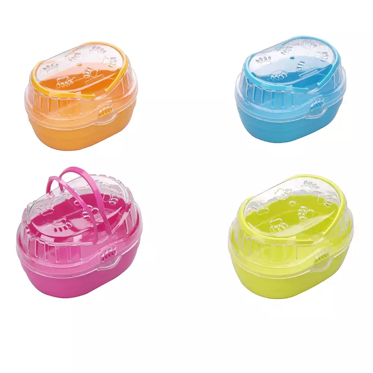 Pieneläinten Touring kuljetusboxi 20x15x13cm värimix EBI - Pieneläinten ulkoilu ja kuljetus - 043557 - 1