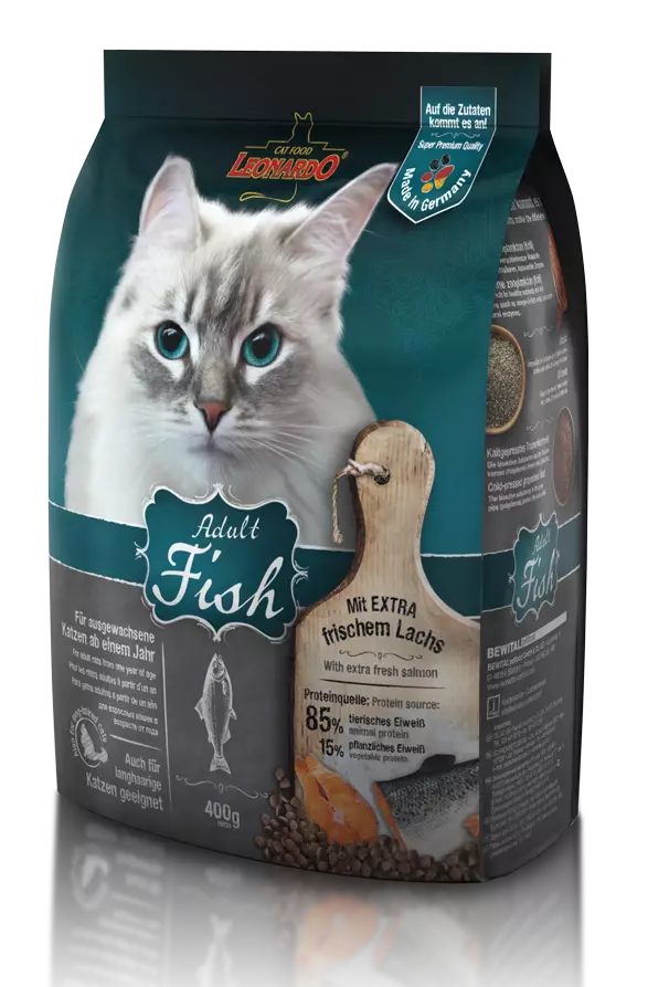 Adult Fish Leonardo Cat Food - Kissan kuivaruoat aikuisille kissoille - 045677 - 1