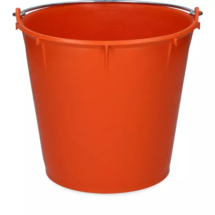 Ämpäri kantokahvalla 7L oranssi V-Plast - Hevosen ruokinta-astiat ja ämpärit - 052067 - 1