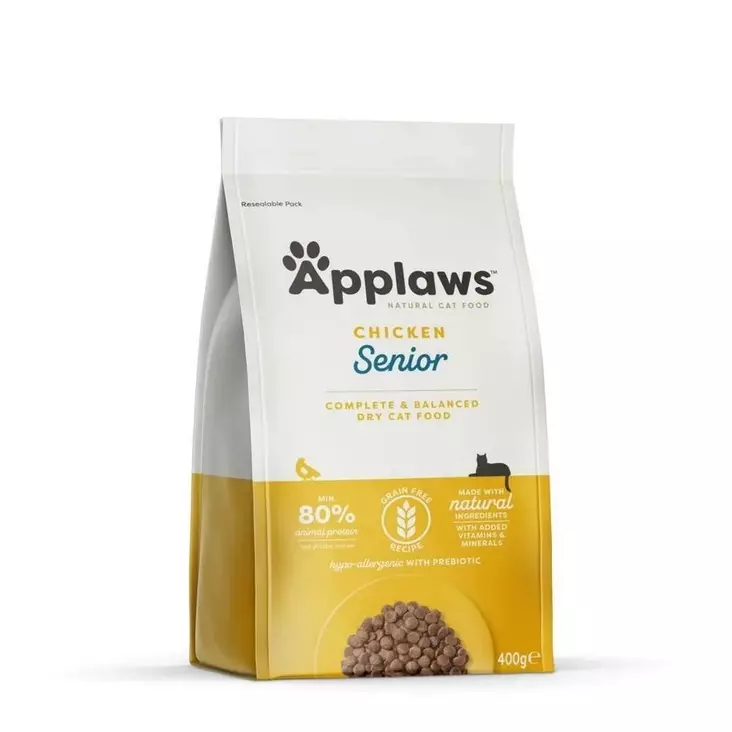 Applaws Cat Senior Grain Free, Free Run Chicken - Kissan kuivaruoat ikääntyville kissoille - 002307 - 2