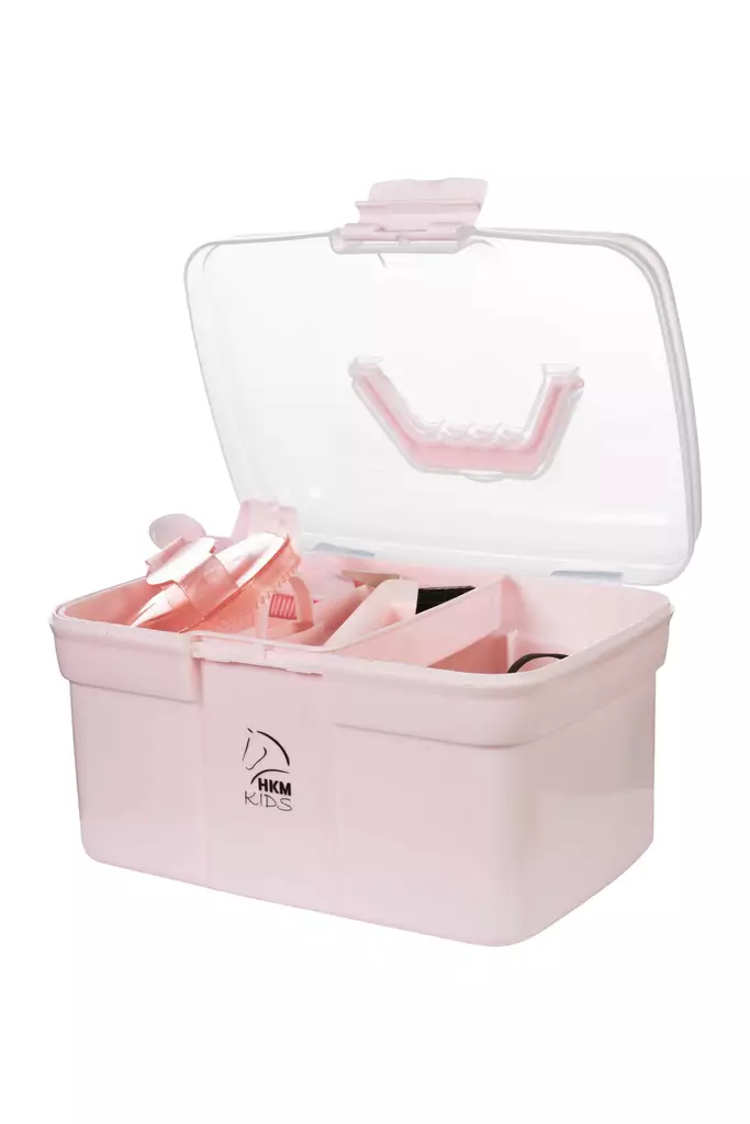 Harjaboxi Kids 7kpl setti roosa HKM-sports - Hevosen harjat, suat ja letitys - 055267 - 1