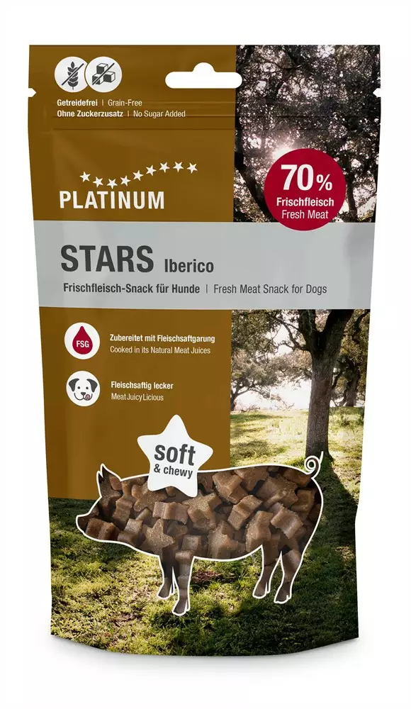 Herkkupala Iberico 185g Stars Platinum - Koiran herkut ja makupalat - 055607 - 1