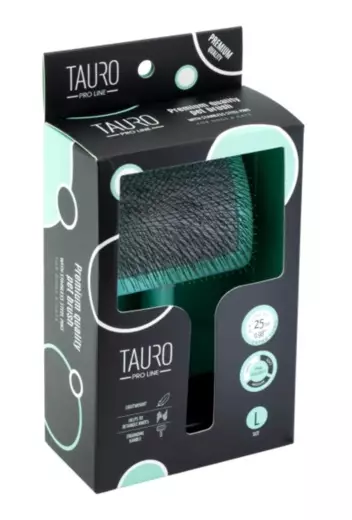 Kaareva karsta muovia L 25mm minttu Tauro Pro Line - Koiran harjat, karstat ja suat - 053977 - 1