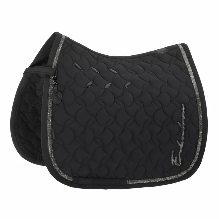 Kouluhuopa Pro Soft Glitter DL musta Platinum 26 Eskadron - Ratsun satulahuovat ja romaanit - 057847 - 1