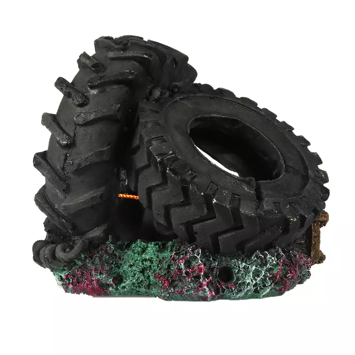 Akvaariokoriste Auton renkaat musta Aqua Della - Akvaarion tarvikkeet ja hiekat - 047267 - 1