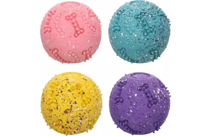 Lateksipallo Freckles 6cm värimix Flamingo - Koiran vinyyli-, latex- ja valolelut - 052397 - 1