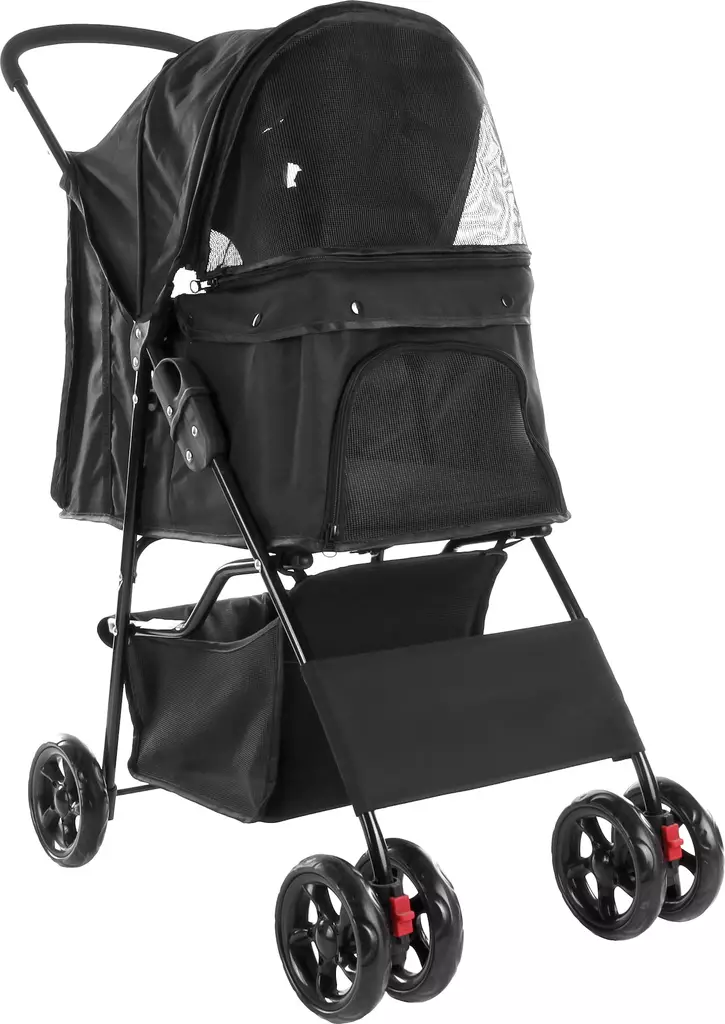 Lemmikkikärryt Anda mustat Flamingo - Koiran kärryt ja trolleyt - 057677 - 1
