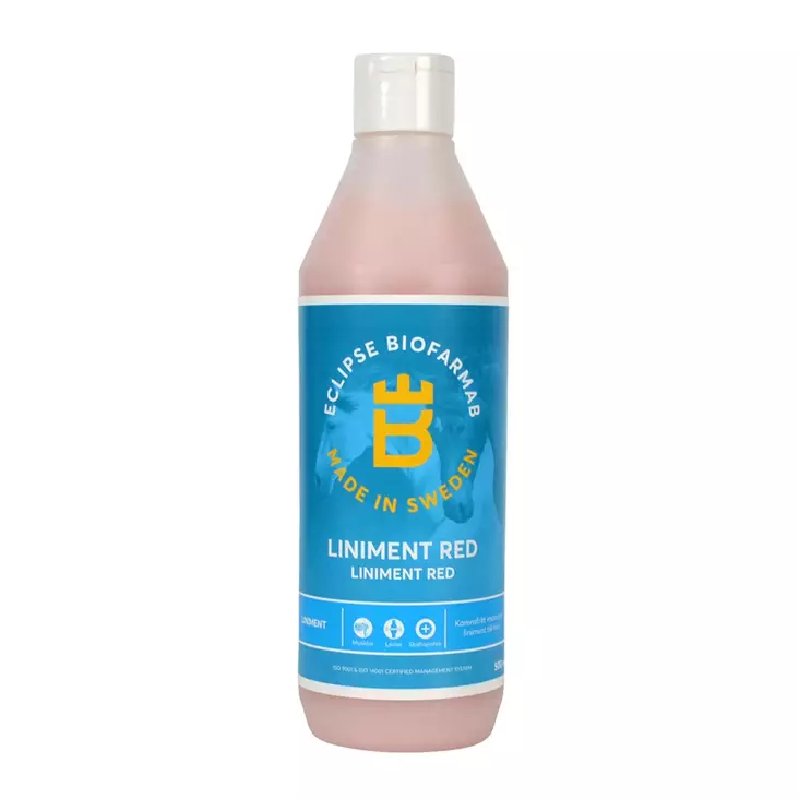 Liniment Red 500 ml kaksiteholinimentti Eclipse Biofarmab - Linimentit ja pliisterit hevoselle - 012717 - 1