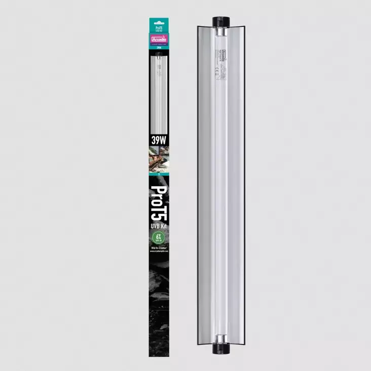 Loisteputki T5 UVB Kit Desert 12% 39W Arcadia Pro - Terraarion tarvikkeet ja kuivikkeet - 059397 - 1